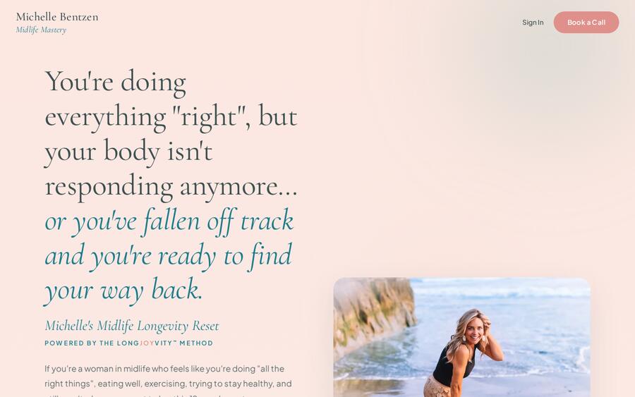 Michelle Bentzen website